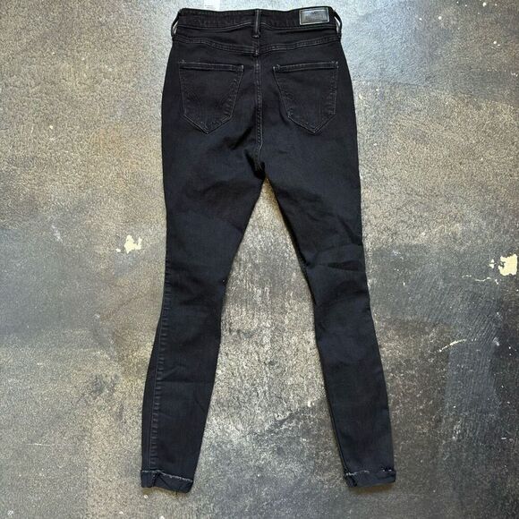 Hollister Black Curvy Ultra High Rise Super Skinny Classic Stretch Jeans Sz 1R - Picture 12 of 13